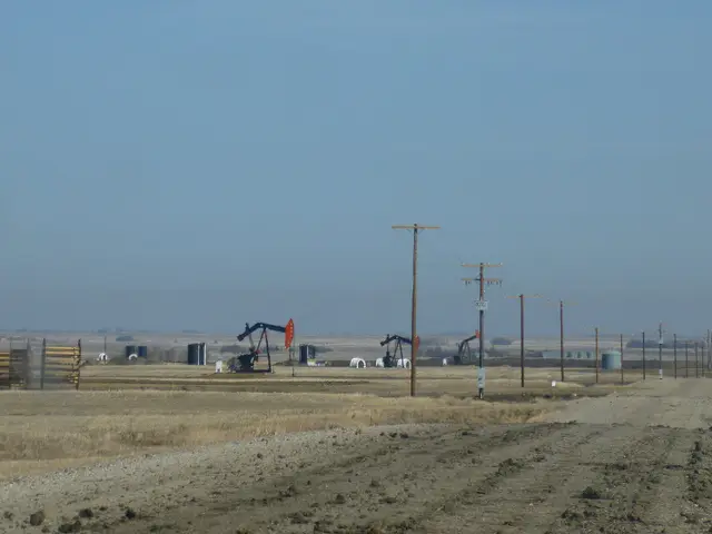 Oil pumpjacks on the prairie